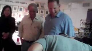 Coach Miles and daughter Macy meet Kenny Chesney