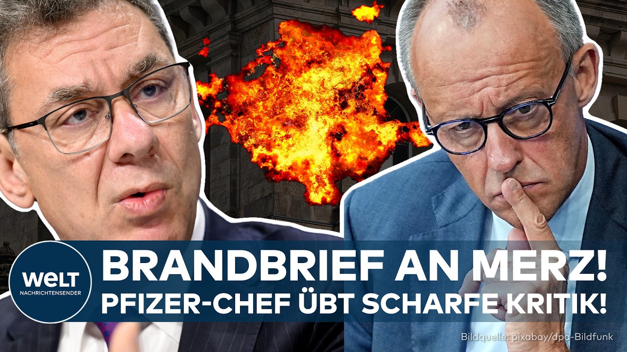 BRANDBRIEF AN MERZ: Pfizer-Chef schlägt Alarm! Werden Investitionen jetzt ausgebremst?!