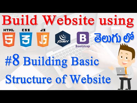 8 How to Build Website using Html CSS JS jQuery Bootstrap Building Basic Structure of Website