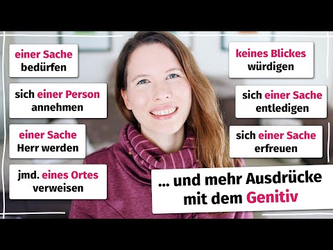 Verben und Ausdrücke mit Genitiv: Deutsch für Fortgeschrittene (B2/C1)