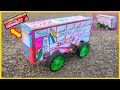 Diy Tractor Making Road With Fully Loaded Truck Science Project Diy Mini Bus Project