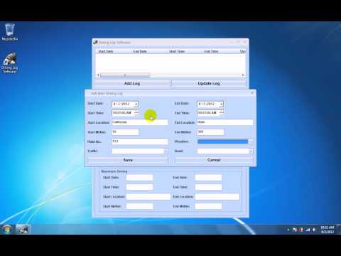 Driving Log Software