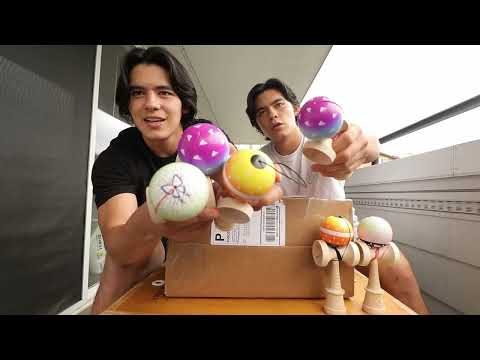 Demon Slayer Inspired Kendamas Unboxing ft. Nick & Zack Gallagher