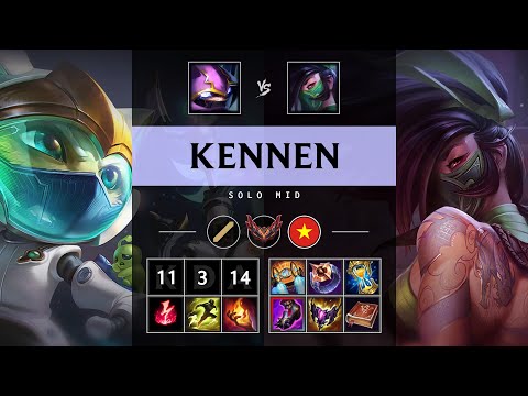 Kennen Mid vs Akali - VN Grandmaster Patch 25.14
