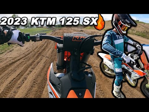 FUEL INJECTED TWO STROKE? 2023 KTM 125 SX FIRST RIDE🔥