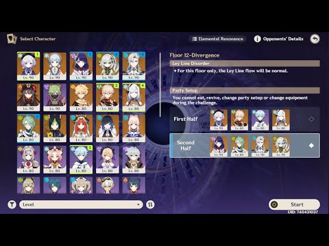 Qiqi Main DPS 36 Stars The Abyss ! Genshin Impact 4.1