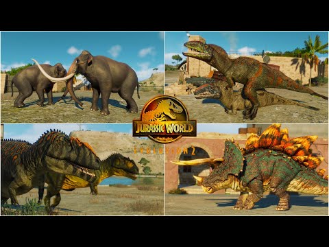 ALL 20 NEW DINOSAUR SPECIES, REPTILES and PREHISTORIC ANIMALS INTRO in SAN MARIE BAY | JWE2 MODS