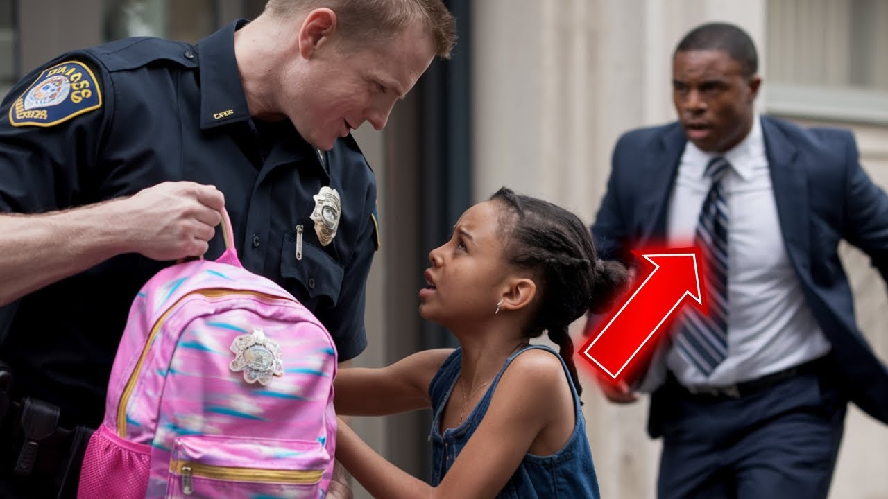 Racist Cop steals black child's backpack, but his judge father arrives within seconds...