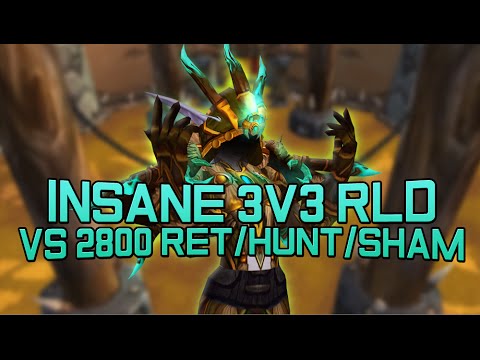 THE TUNNELVISION IS REAL! RLD vs 2800 Ret Hunter Shaman Arena with Hotted89