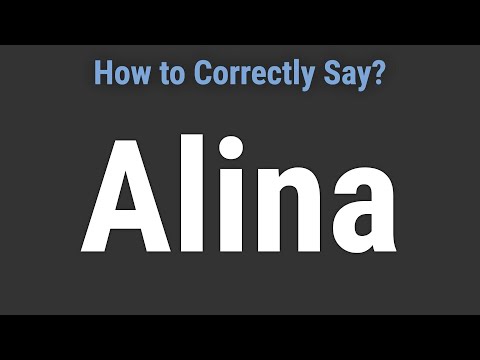 How to Pronounce Name Alina (Correctly!)
