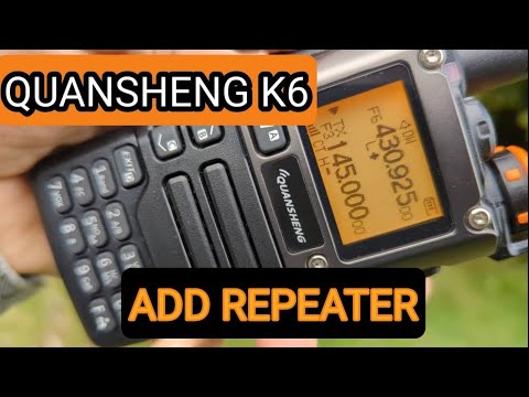 QUANSHENG k5 K6 - ADD REPEATER AND STORE TO MEMORY CHANNEL-Original