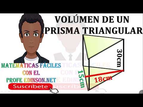 COMO CALCULAR O HALLAR EL VOLUMEN DE UN PRISMA TRIANGULAR PASO  PASO | SUPER FACIL Y BIEN EXPLICADO