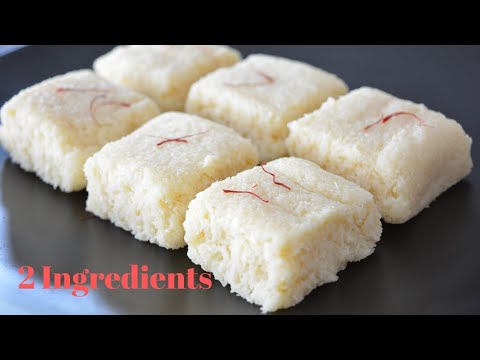 2 Ingredients Coconut Bars
