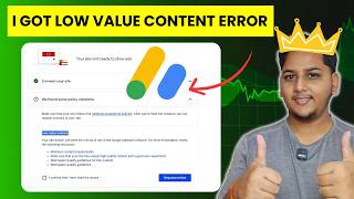I Got AdSense Low Value Content Error on My Fresh Website