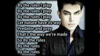 Adam Lambert - By The Rules (lyrics)