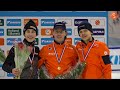 Xandra Velzeboer en Jens van 't Wout heersen op Daikin NK Shorttrack