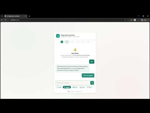 Task Demo - DAS001771 - Registration Assistant