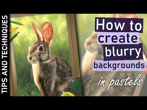 How to create blurry backgrounds with pastels