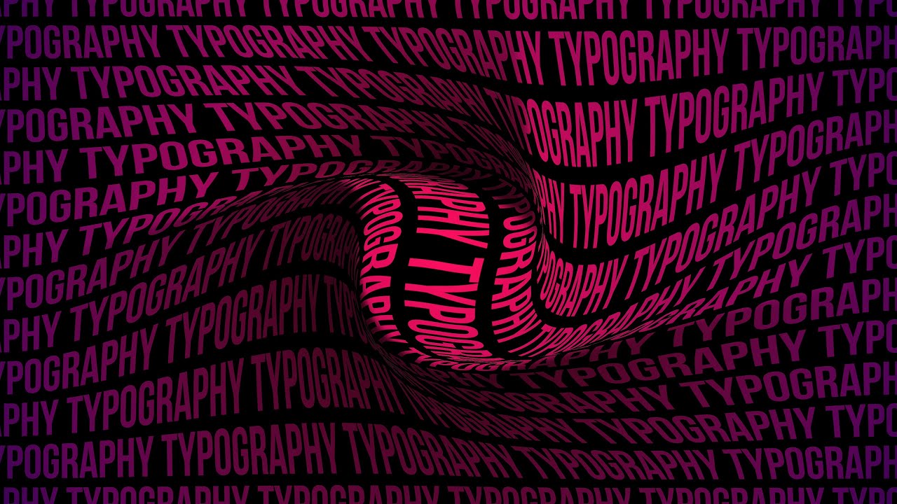 Typography twisted effect by Dope Motions