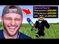 Beating MINECRAFT With LEVEL 1,000,000 ENCHANTS (FUNNY)