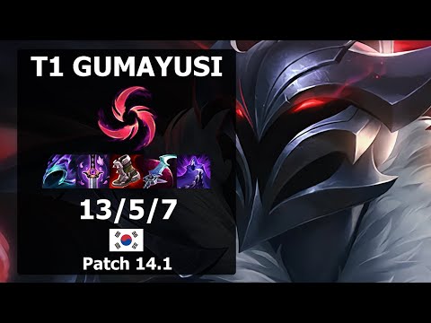 T1 Gumayusi Kalista ADC vs Varus| Patch 14.1 KR Challenger