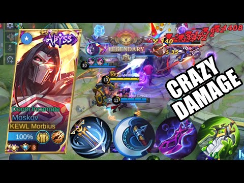 MOSKOV ONE HIT DELETE ALL BUILD! INSANE DAMAGE!!! MUST TRY!!! MLBB