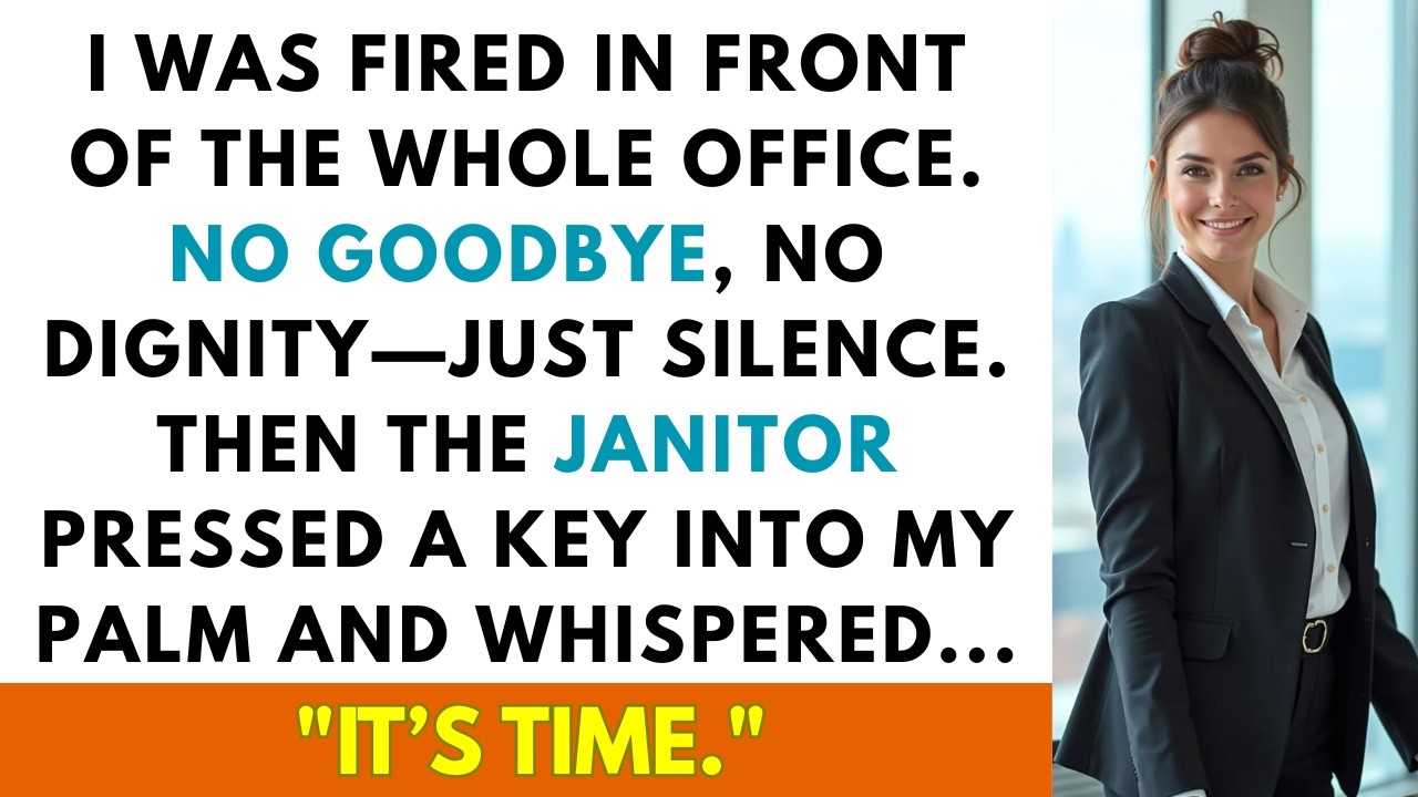 I was fired in front of the whole office. Then the janitor handed me a key and...