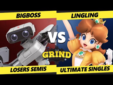 Pre-Glitch 8.5 The Grind 156 Losers Semis - BigBoss (ROB) Vs. LingLing (Daisy) SSBU Ultimate