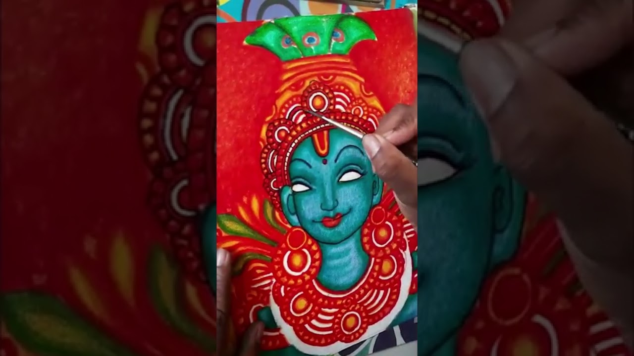 Complete This Masterpiece with Us | Krishna Painting | Kerala Mural Art