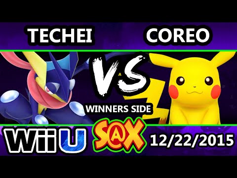 S@X 129 - Techei (Greninja) Vs. Coreo (Pikachu) SSB4 Tournament - Smash Wii U - Smash 4