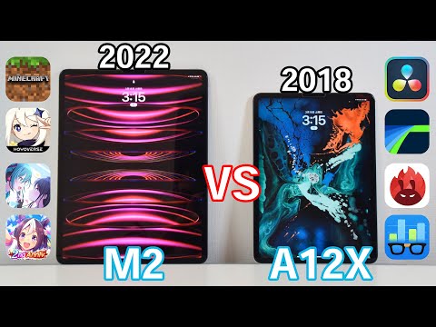 【M2 vs A12X】Comparison of iPad Pro 2018 and 2022  performance〈Please turn on subtitles〉