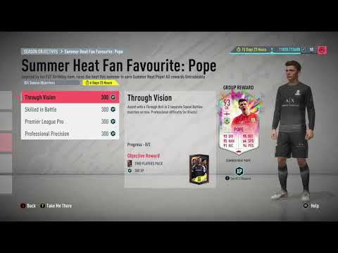 93 Pope Summer Heat Objectives FIFA 20