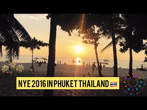 NYE 2016 in PHUKET THAILAND, New Years Day at Catch Beach Club Surin Beach | Best Sunset PHUKET🇹🇭