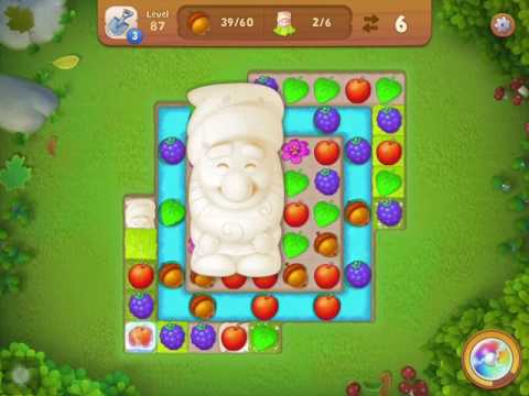 Gardenscapes Level 87 Walkthrough