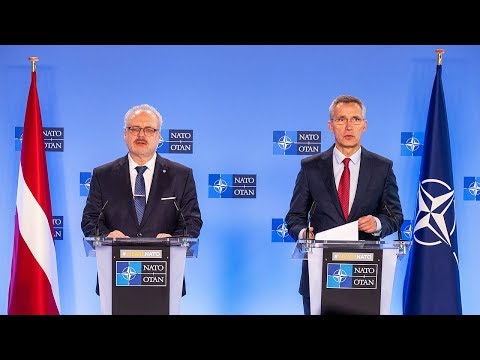NATO Secretary General with the President of Latvia🇱🇻 Egils Levits, 25 NOV 2019