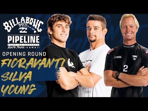 Fioravanti, Silva, Young Billabong Pro Pipeline - Men's Opening Round Heat Replay