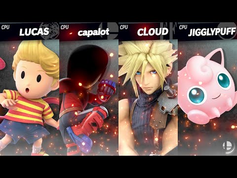 Smash for Fun: Lucas vs. Mii Brawler vs. Cloud vs. Jigglypuff