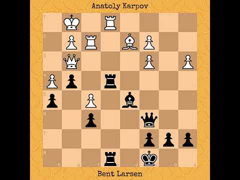 Anatoly Karpov vs Bent Larsen | Interpolis 4th, 1980 #chess #chessgame
