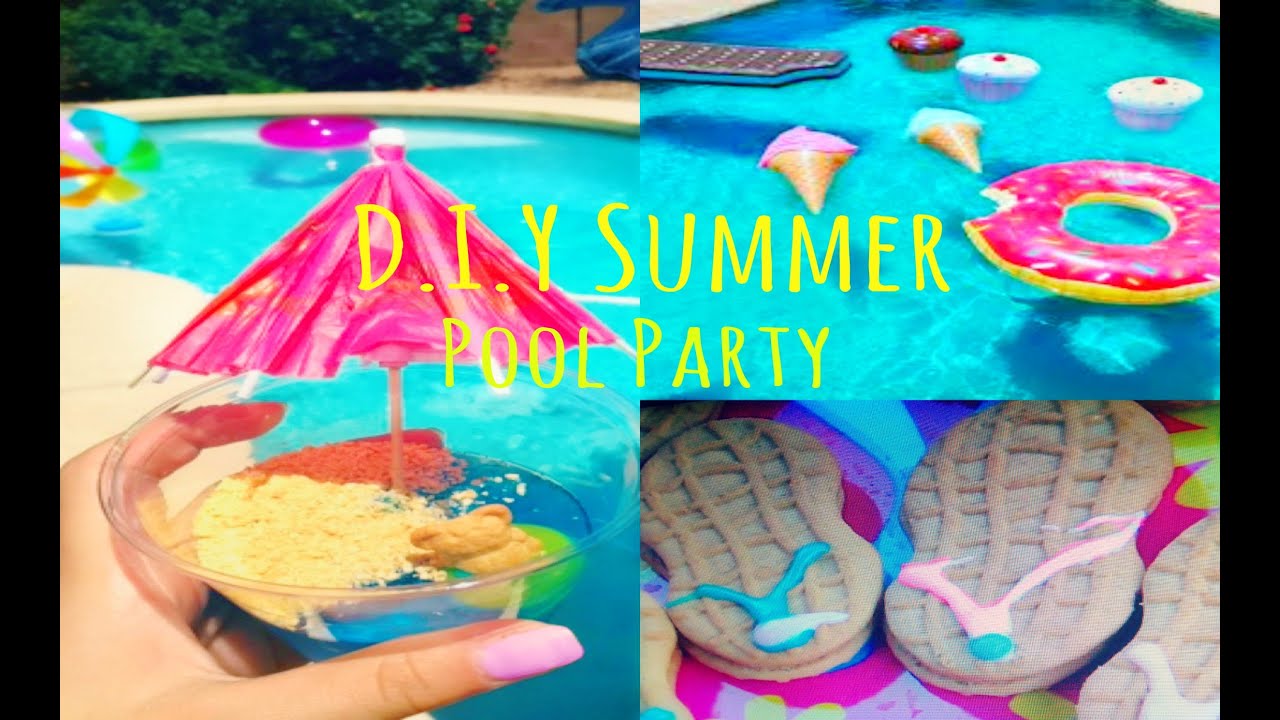 Summer Pool Party ♡ Treats + DIY Photo Booth & Decor