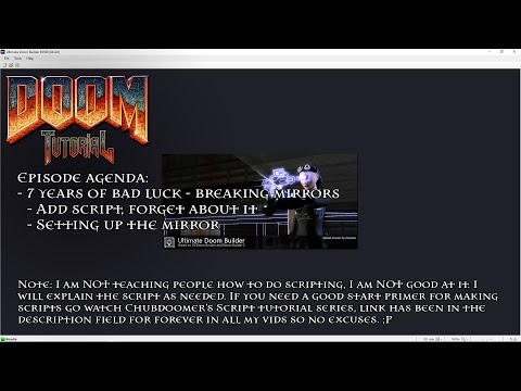 47: 7 years of bad luck -  breaking mirrors - Ultimate Doom Builder with the Lazygamer