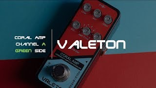 Video thumbnail for Demo of Channel A Amps on the Valeton Coral Amp Pedal by Chris Benton