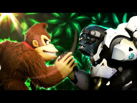 Donkey Kong vs. Winston - Rap Battle! - feat. Titanium1208 & BluBirdVA