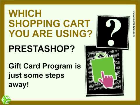 Gift Card Program Setup in PrestaShop