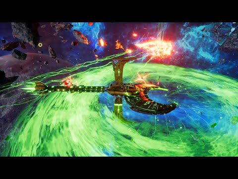 Mega Mod 2020: Chaos vs Necrons! - Quick Battle, Skirmish Gameplay, Battlefleet Gothic Armada 2