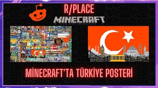 R/PLACE TÜRKİYE HARİTASINI MİNECRAFT ' TA YAPMAK  ! ! !
