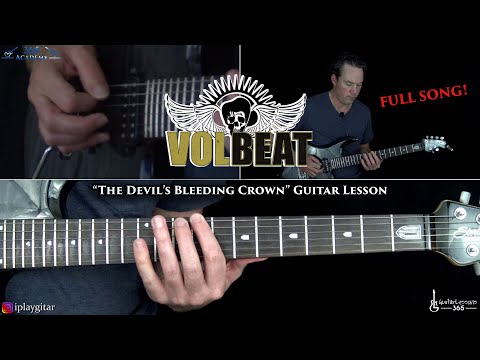 The Devil's Bleeding Crown Guitar Lesson - Volbeat