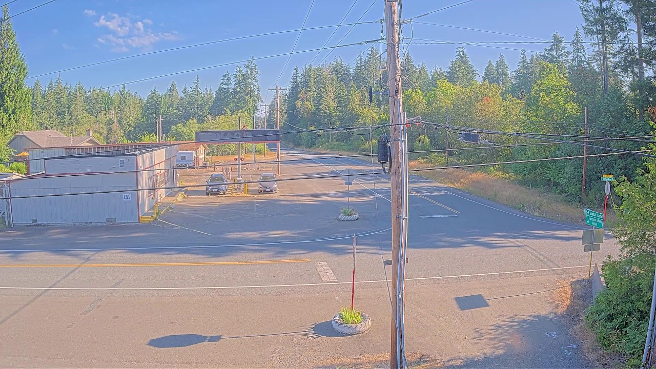 Live webcam view of Grapeview Loop Road Conditions Cam
