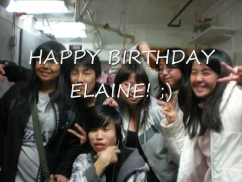 Happy Birthday Elaine!