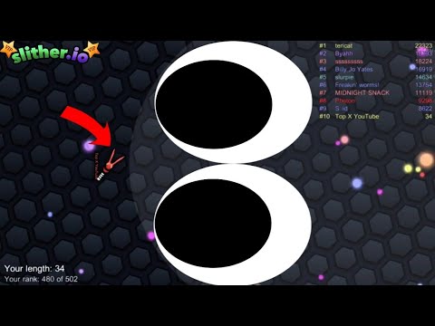 Slither.io A.I Monster Snake Vs Invisible Giant Snake - Epic Skin Slitherio Vip Best Gameplay