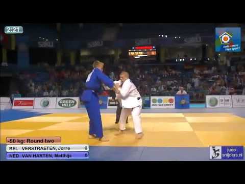 Judo 2013 European Championships U18 Tallinn: Verstraeten (BEL) - van Harten (NED) [-50kg]